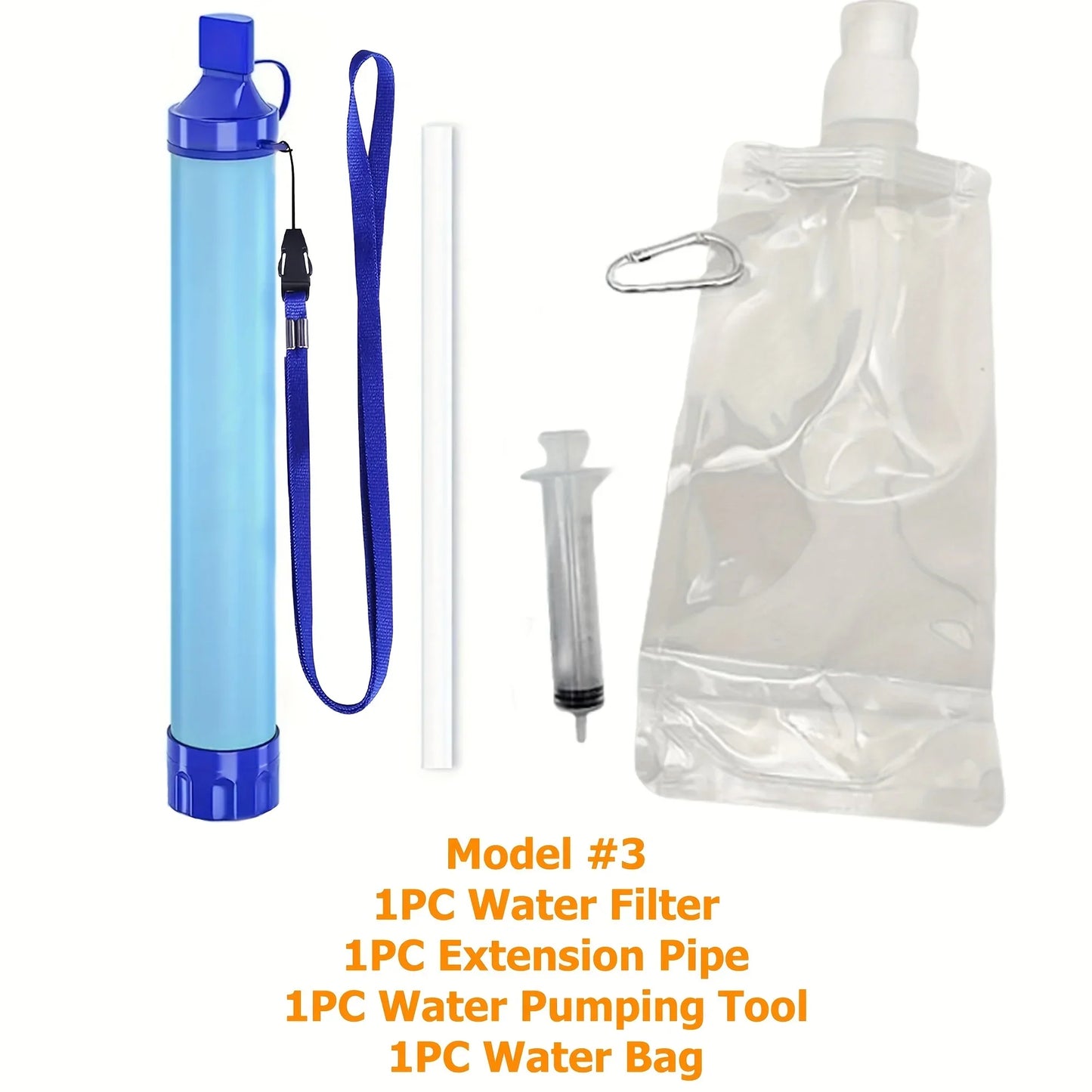 10000ガロン 屋外用パーソナル浄水器 超軽量 0.01ミクロン 4段階フィルターシステム ポータブル浄水器 サバイバルストロー
