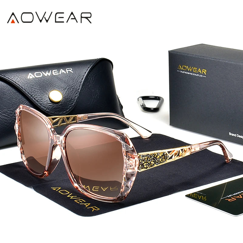 Vintage Polarized Women's Luxury Oversized Sunglasses
