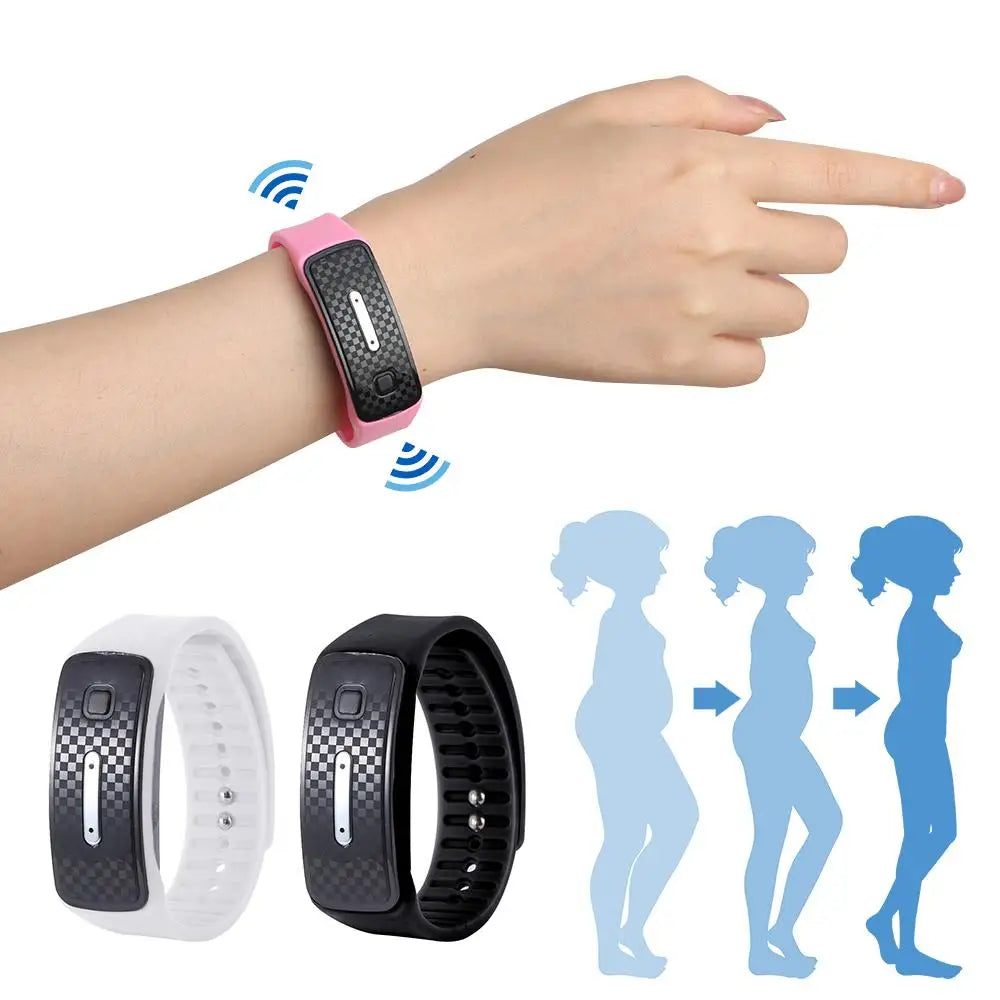 Ultrasonic Body Shape Wristband  Magnetic Lymphatic Detox Heart Rate Fitness Pedometer